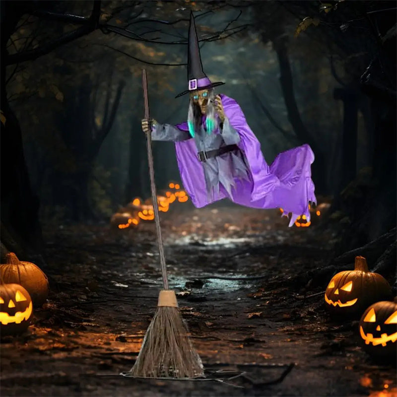 Halloween Flying Witch Decoration Halloween Ghost Outdoor Scary