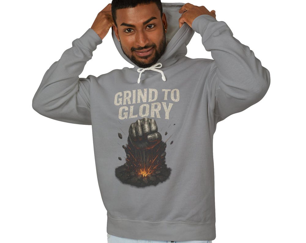 Motivational Lightweight Hooded Sweatshirt